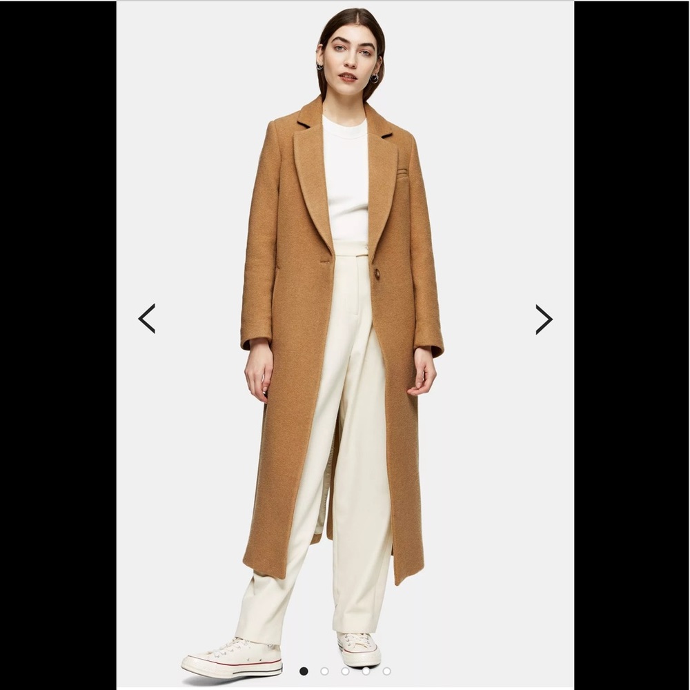 Topshop camel coat